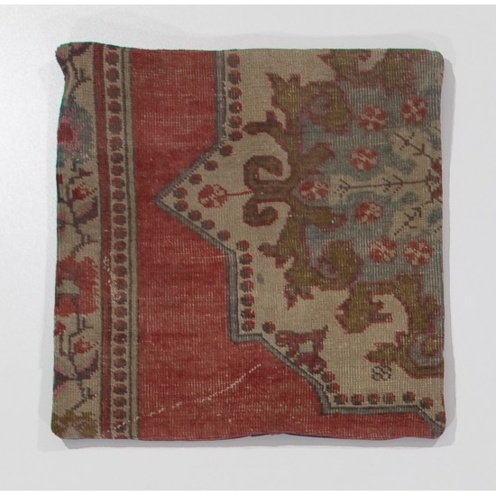 Handmade Turkish Rug Cushion Cover, Authentic Pillowcase