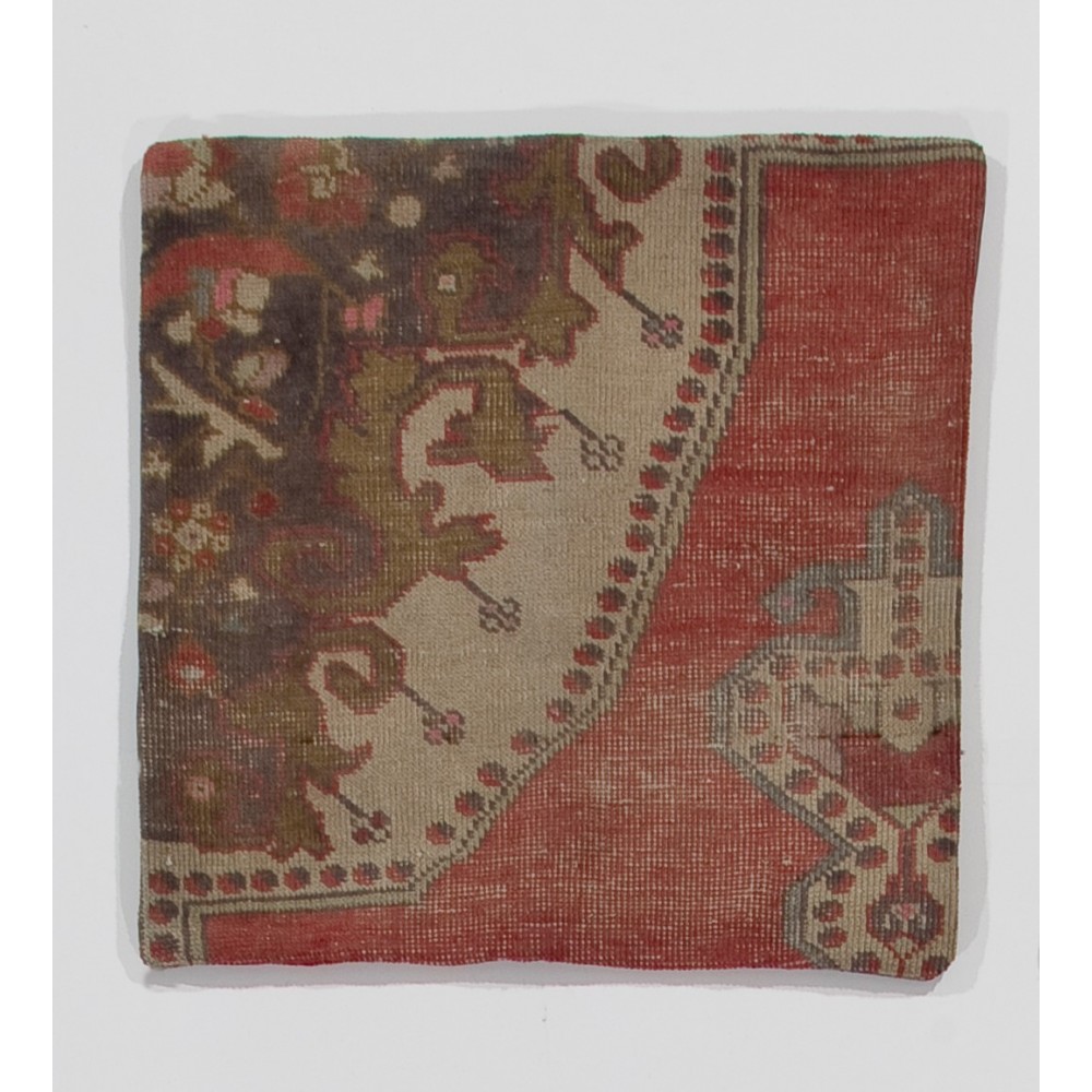 Handmade Turkish Rug Cushion Cover, Authentic Pillowcase