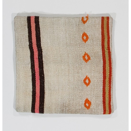 Beautiful Vintage Handmade Striped Turkish Wool Kilim Cushion Cover