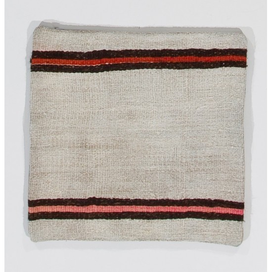 Decorative Hand-Knotted Wool Lace Pillow, Vintage Turkish Kilim Cushion Cover Decorative Hand-Knotted Wool Lace Pillow, Vintage Turkish Kilim Cushion Cover