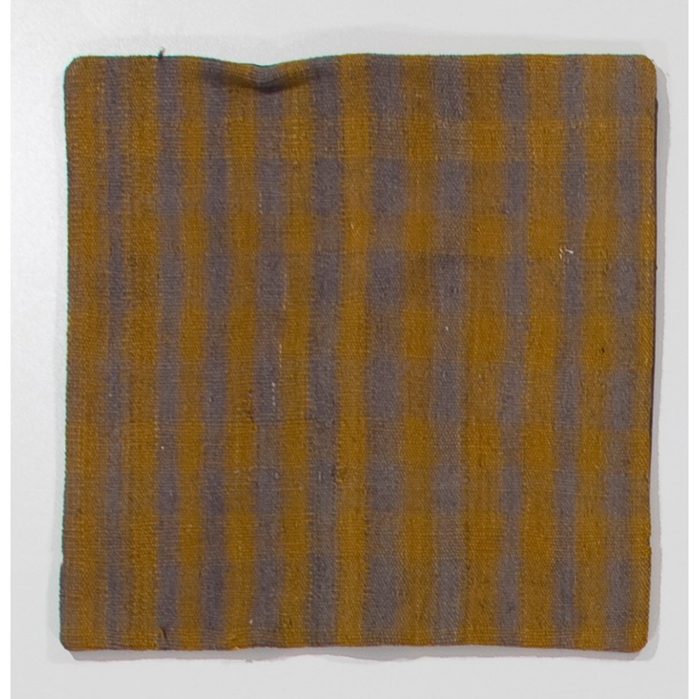 Handmade Striped Turkish Kilim Cushion Cover, Vintage Throw Pillow
