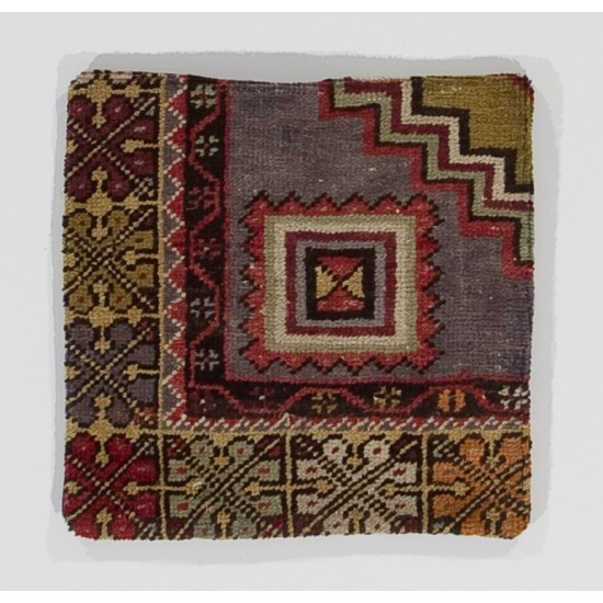 Home Decor Turkish Rug Cushion Cover, Handmade Vintage Pillow Case