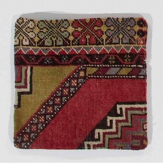 Home Decor Turkish Rug Cushion Cover, Handmade Vintage Pillow Case