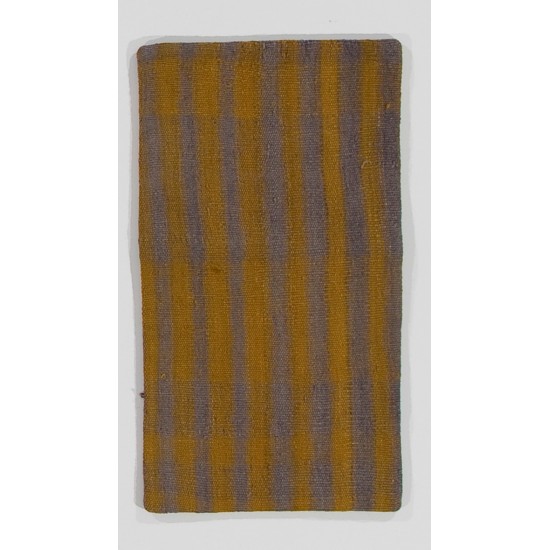 Handmade Striped Turkish Kilim Cushion Cover. Vintage Wool Pillowcase