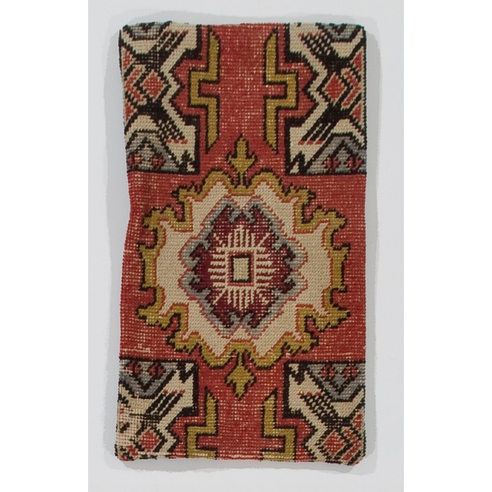 Handmade Lace Pillow, Turkish Rug Cushion Cover, Oriental Wool Pillowcase