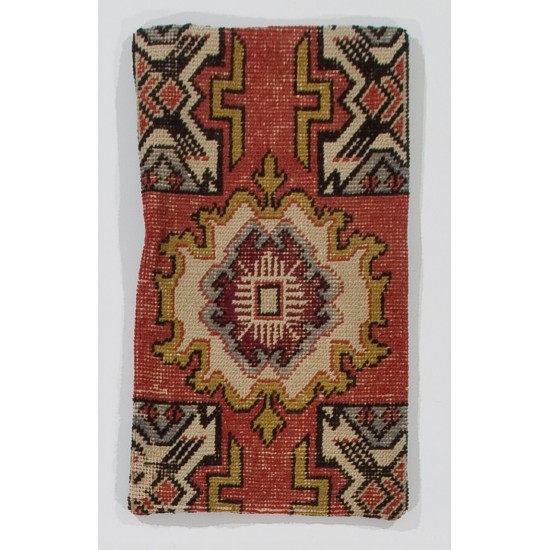 Handmade Lace Pillow, Turkish Rug Cushion Cover, Oriental Wool Pillowcase