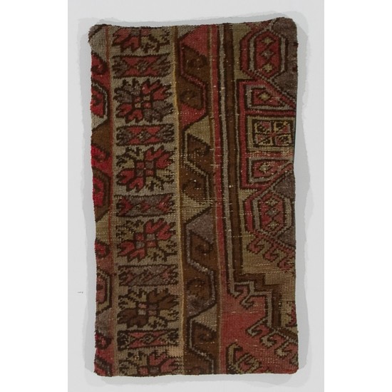 Handmade Lace Pillow, Turkish Rug Cushion Cover
