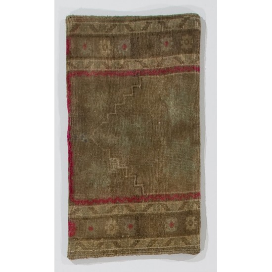 Vintage Handmade Throw Pillow, Central Anatolian Rug Cushion Cover