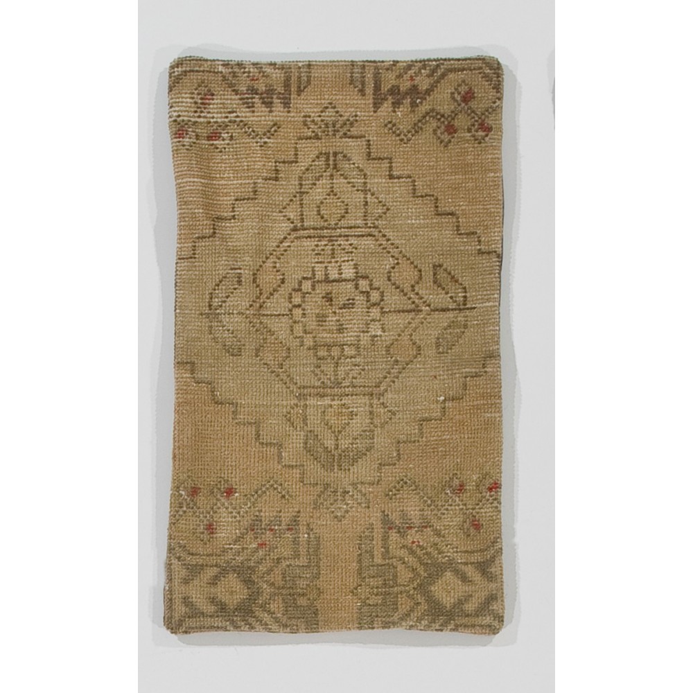 Vintage Handmade Turkish Antique Washed Rug Cushion Cover