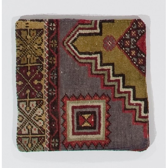 Turkish Rug Cushion Cover, Authentic Handmade Pillow Case