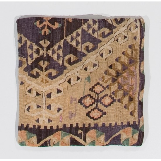 Authentic Turkish Rug Cushion Cover, Handmade Pillowcase