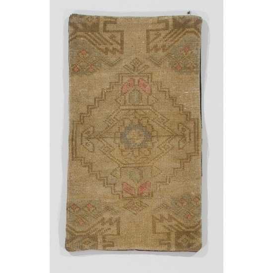 Antique Washed Vintage Handmade Turkish Rug Cushion Cover