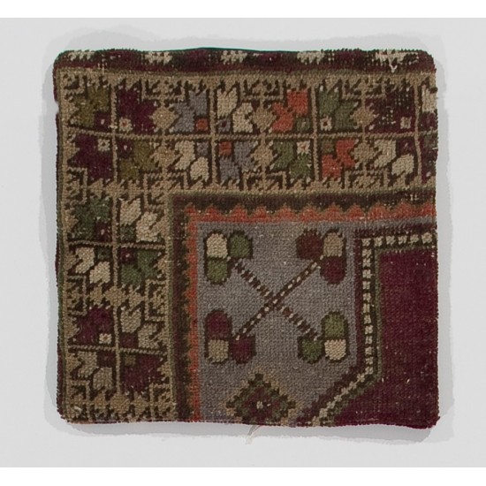 Handmade Vintage Turkish Rug Cushion Cover