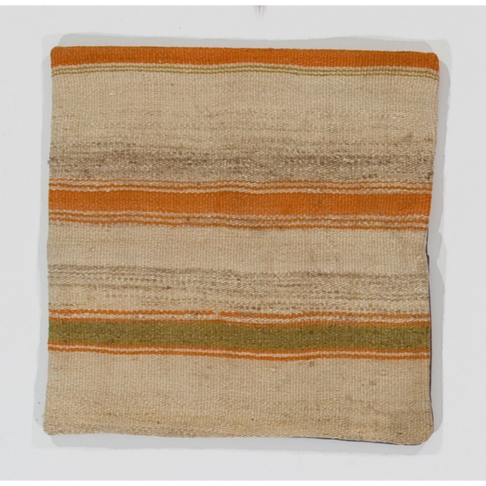 Handmade Vintage Striped Design Turkish Kilim Cushion Cover