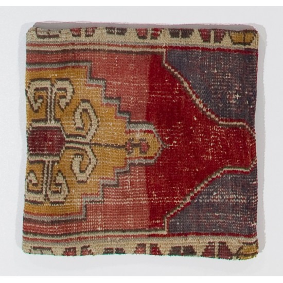Authentic Handmade Vintage Turkish Rug Cushion Cover