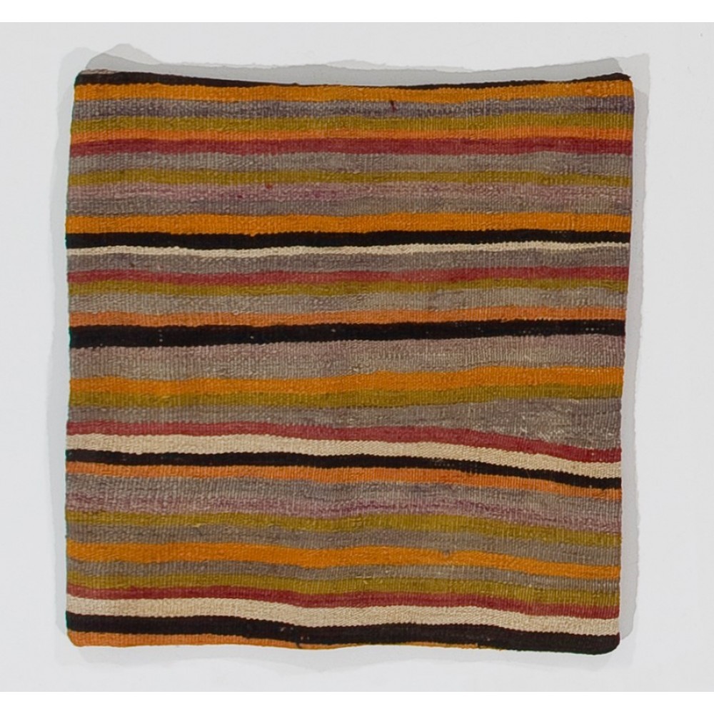 Vintage Handmade Striped Pattern Turkish Kilim Cushion Cover