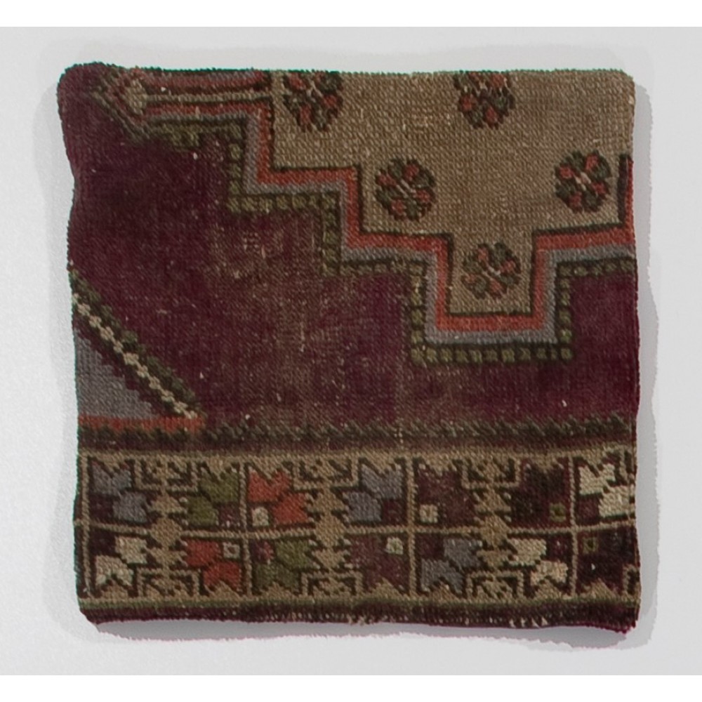 Handmade Turkish Rug Cushion Cover, Decorative Pillowcase