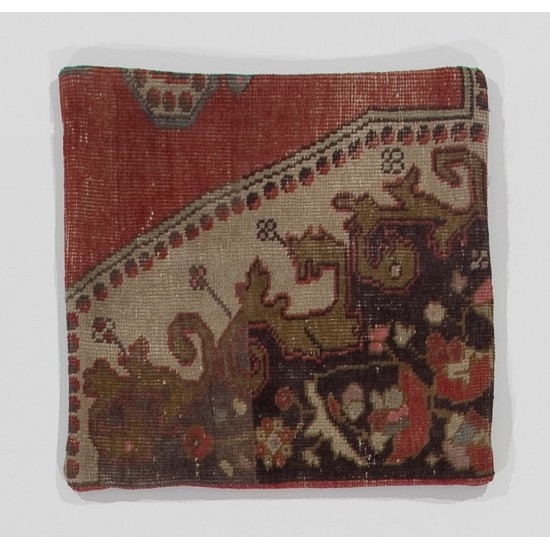 Handmade Turkish Rug Cushion Cover, Authentic Lace Pillow Cover Handmade Turkish Rug Cushion Cover, Authentic Lace Pillow Cover