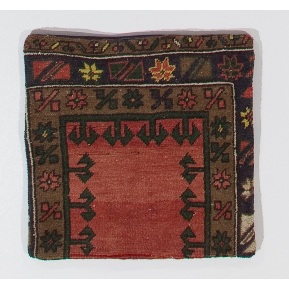 Handmade Turkish Rug Cushion Cover, Authentic Pillowcase