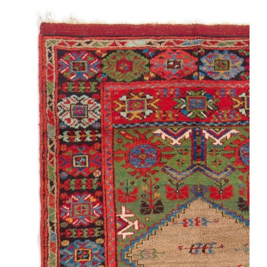 Antique Anatolian Karapinar Prayer Rug