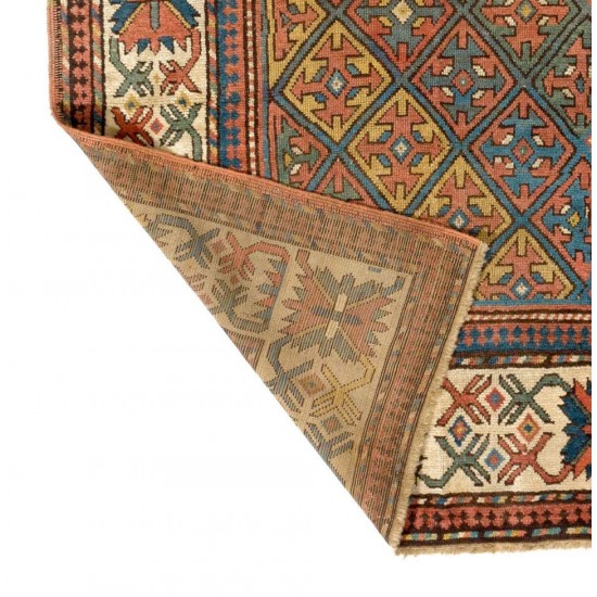 Antique Caucasian Armenian Kazak Rug, 100% Wool & All Natural Dyes