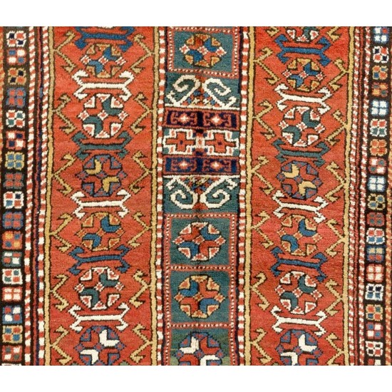 Antique Caucasian Long Rug, circa 1880