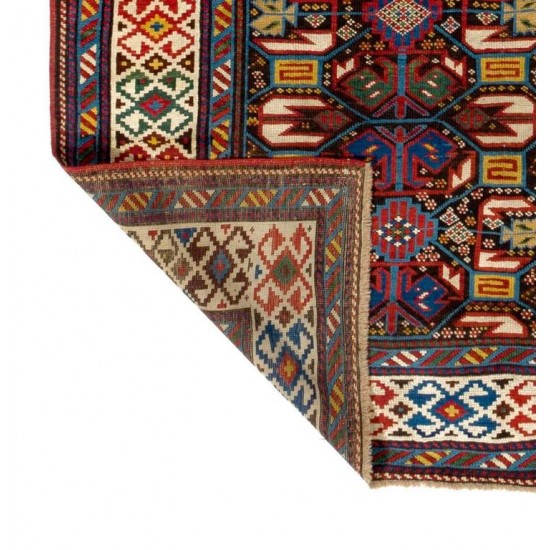 Antique Caucasian Kuba Dagestan Runner, Top Shelf Collectors Rug, circa 1870