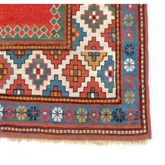 Antique Caucasian Bordjalou Kazak Rug, circa 1880