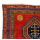 Bold and Powerful Antique Caucasian Kazak Rug