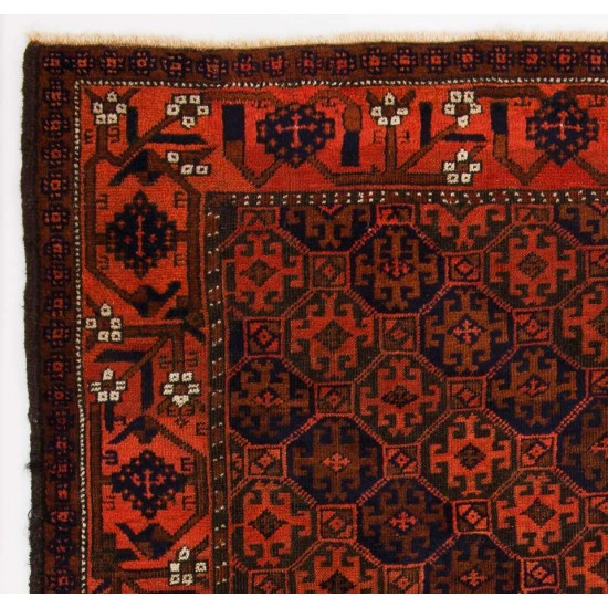 Rare Antique Tribal Baluch Rug from Afghanistan, Ca 1880, All Wool