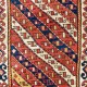 Antique Caucasian Gendje Kazak Rug, All Wool & Natural Dyes, Ca 1880