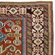 Antique Caucasian Perepedil Rug. Hand-Knotted Wool Carpet