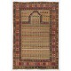 Antique Caucasian Shirvan Prayer Rug, Rare Yellow Ground, Ca 1875