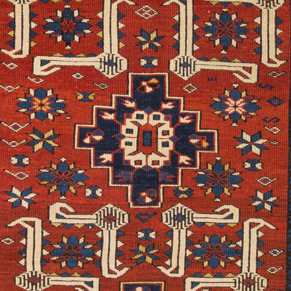 Antique Caucasian Karagashli Shirvan Rug, Ca 1880