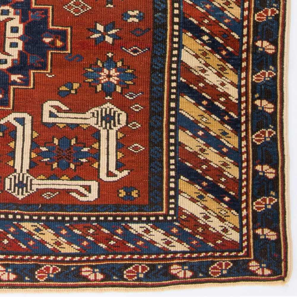 Antique Caucasian Karagashli Shirvan Rug, Ca 1880