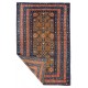 Rare Antique Caucasian Seichur Rug with Dark Yellow Ground & Rare Triple Border