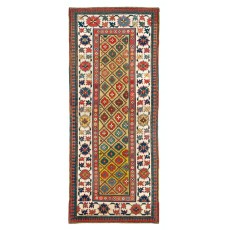 Antique Yellow Ground Caucasian Kazak Rug, Ca 1880