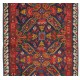 Antique Caucasian Seychour Runner Rug, 19th Century