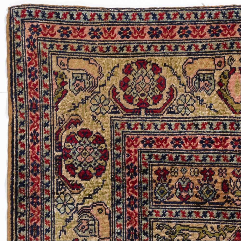Antique Silk Turkish Prayer Rug, ca 1900