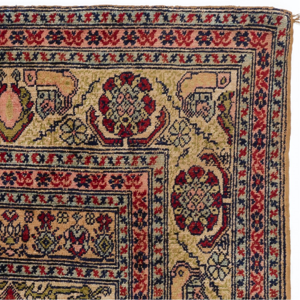 Antique Silk Turkish Prayer Rug, ca 1900