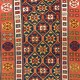 Antique 19th Century Caucasian Talish long Rug, Circa 1875