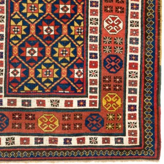 Antique 19th Century Caucasian Talish long Rug, Circa 1875