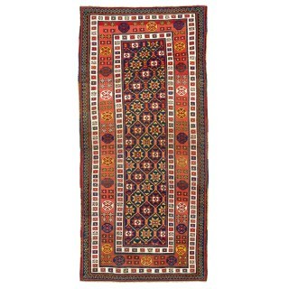 Antique 19th Century Caucasian Talish long Rug, Circa 1875