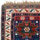 Antique Caucasian Karabagh Kazak Rug with Lesghi Stars, Ca 1890