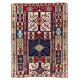 Rare 19th Century Antique Caucasian Shirvan Kuba Rug with Unusual Kilim Design