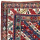 Antique Caucasian Gendje, Collectible Tribal Kazak Rug, Natural Dyes