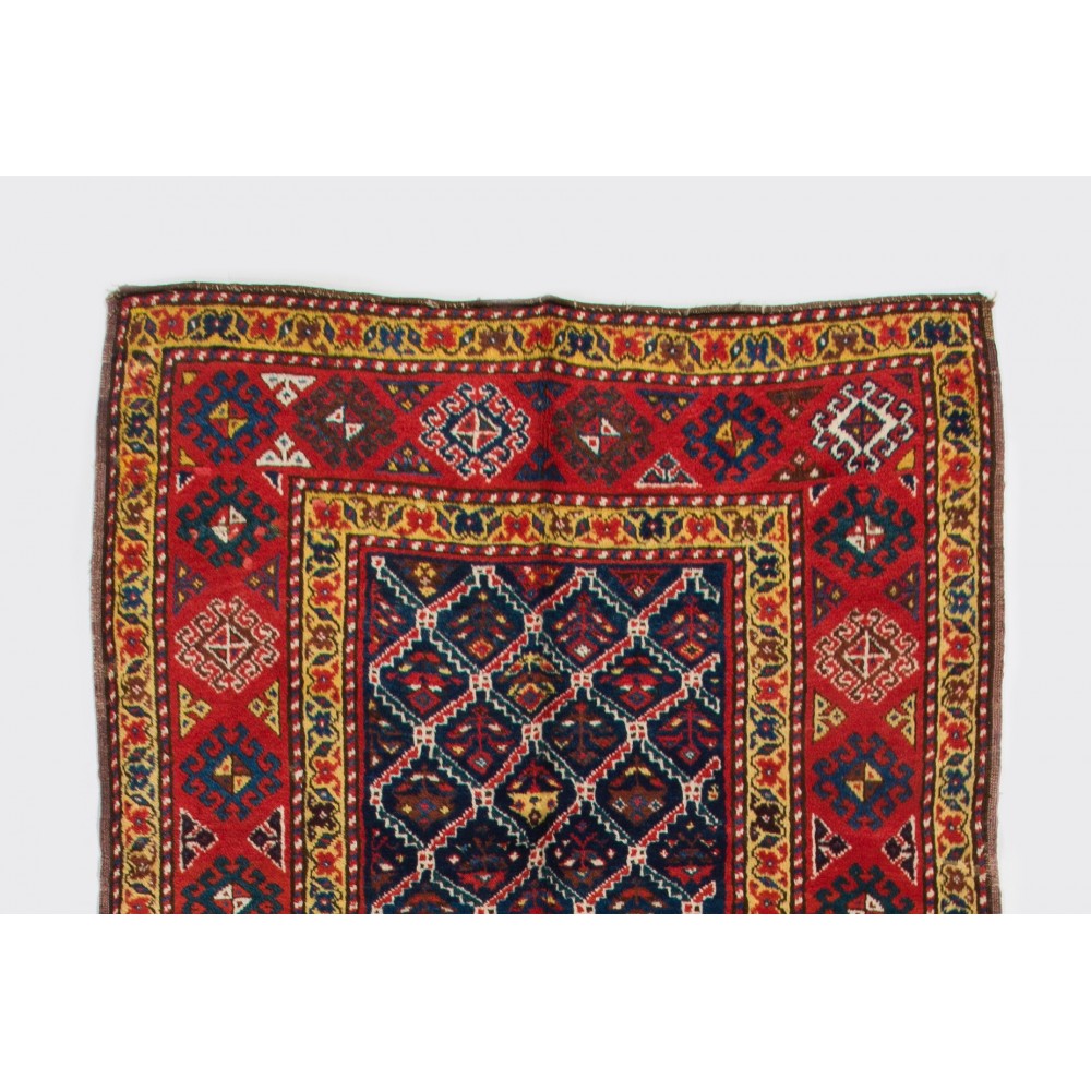 Antique Caucasian Talish Runner Rug, Late 19th Century, All Wool