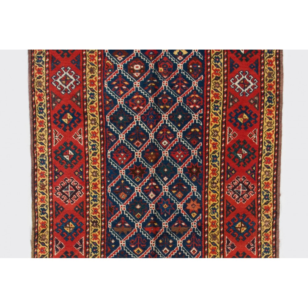 Antique Caucasian Talish Runner Rug, Late 19th Century, All Wool