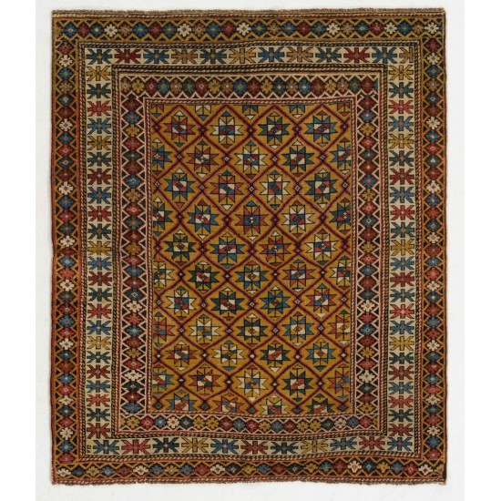Antique Caucasian Shirvan Rug, Ca 1880, One-of-a-Kind Carpet