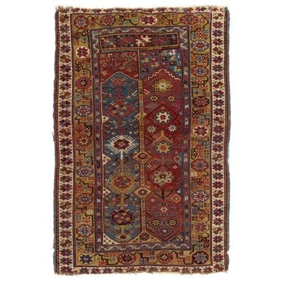 Antique Turkish Magri 'Fethiye' Rug, circa 1830, Early Collectors Carpet